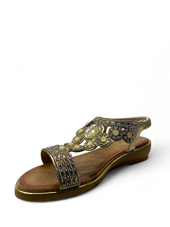 7054 Kadın Taşlı Sandalet