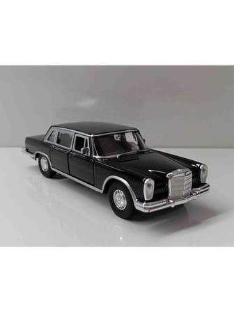  Welly 1:32 Ölçek Mercedes Benz 600 Çek Bırak Metal Araba Siyah