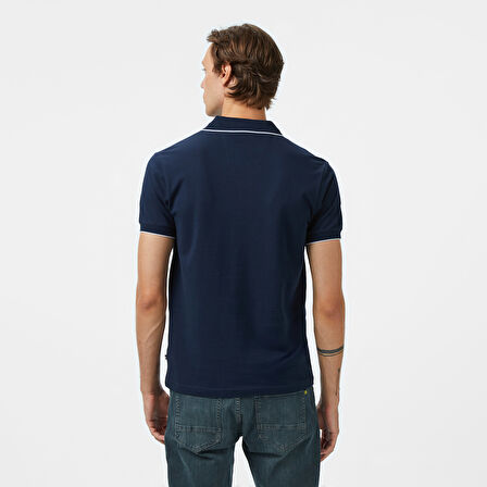 Nautica Erkek Lacivert Classic Fit Polo Yaka T-Shirt