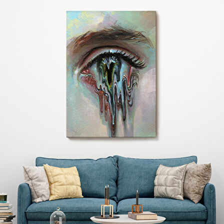 Gözü Akan Kadın Dekoratif Tablo-6333