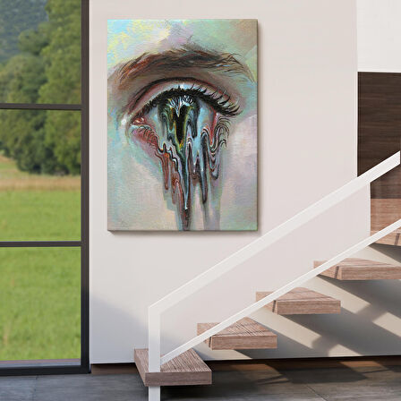 Gözü Akan Kadın Dekoratif Tablo-6333