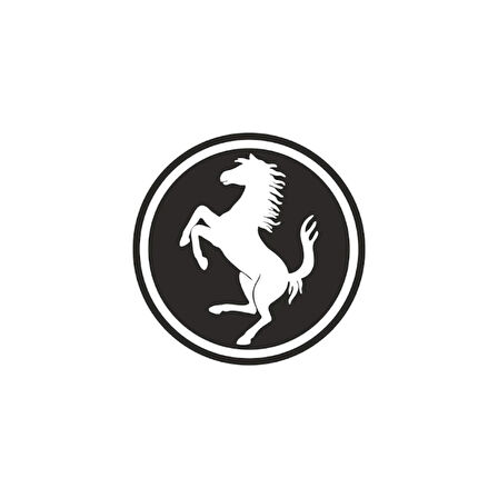 Gogo 55x55 Damla Sticker 2'li Koruma Takozu Ferrari Siyah