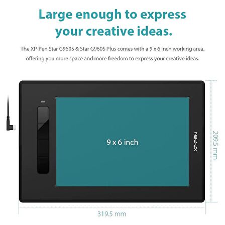 Xp-Pen G960S 8.2 inç Grafik Tablet