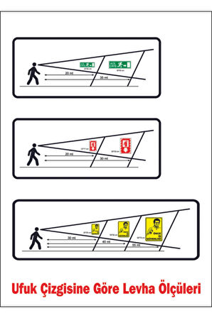 reklam Sol Oklu Sığınağa Gider Iş Güvenliği Levhası 50*70 Cm