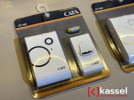 KASSEL AYDINLATMA Ct-103 Kablosuz Uzaktan Kumandalı Kapı Zili Hasta Çağrı Cihazı 50-100 mt