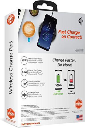 HyperGear 10W Qi Uyumlu Wireless Şarj Cihazı