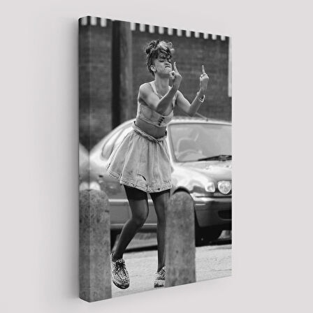 Rihanna Orta Parmak İşareti Tablosu, Fuck You-6337