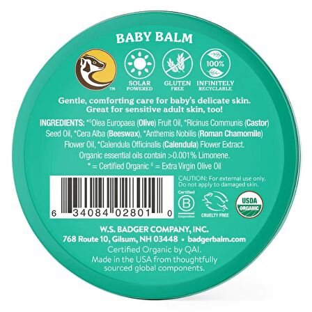 Badger Bebek Kremi / Baby Balm 56 Gr