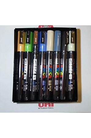 Uni Posca Unı Posca Pc-3m 8'li Set