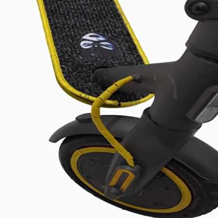 Elektrikli Scooterlar  Aksesuar Mi Pro 2ve Pro 4 İçin Koruyucu Kedi Kız Baskılı Paspas Sarı Kenar