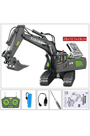 Uzaktan Kumanda Kepçe Oyuncak 1:20 Alaşım 680 Derece Rotasyon (EXKAVATÖR)