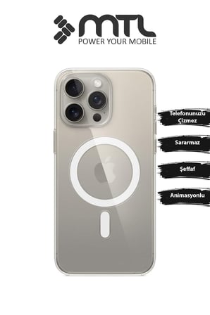 iPhone 15 Pro Animasyonlu Sararmaz Magsafe Kılıf