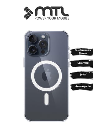 iPhone 15 Pro Animasyonlu Sararmaz Magsafe Kılıf