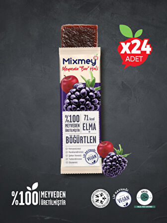 MİXMEY BÖĞÜRTLEN MEYVE BAR 20GR * 24 ADET