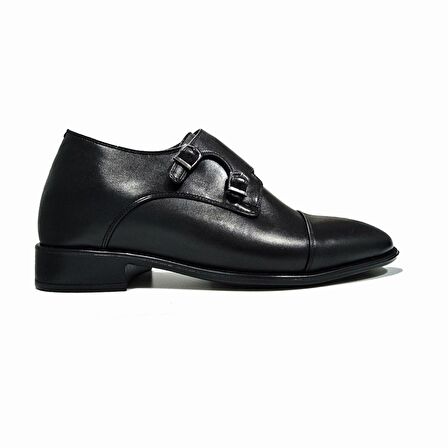 El Yapımı Özel Koleksiyon Tokalı +7/+9cm Boy Uzatan Gizli Topuk Klasik Damatlık Ayakkabı Kundura