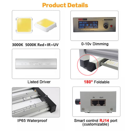 Sonicpro Smart Specs 1000 LED Bitki Yetiştirme Lambası