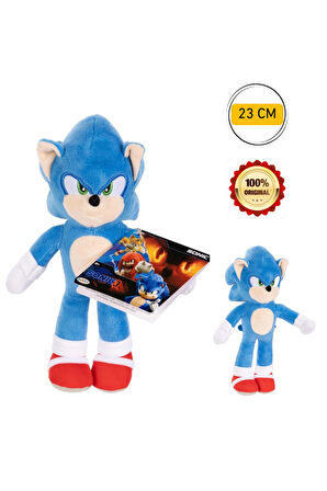 Sonic 3 Lüks Sonic Pelüş Figür 23 Cm Peluş Sonic Figür Oyuncak Sonic Hedgehog Orijinal