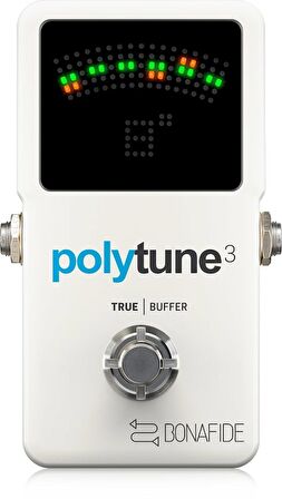 Tc Electronic PolyTune 3 Birden Fazla Akort Moduna ve Dahili BONAFIDE BUFFER'a Sahip Ultra Kompakt Polifonik Akort Cihazı