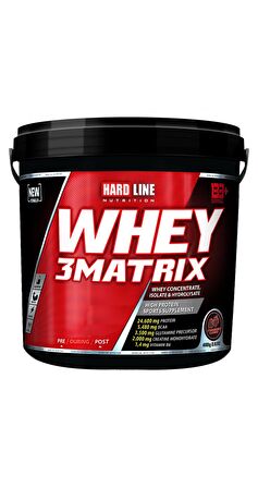 Hardline Whey 3 Matrix Protein Tozu 4000 Gr Çilekli 133 Porsiyon