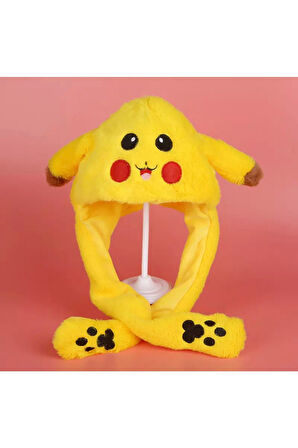 Pokemon Kışlık Kalın Bere Işıklı Kulakları Oynatilabilen