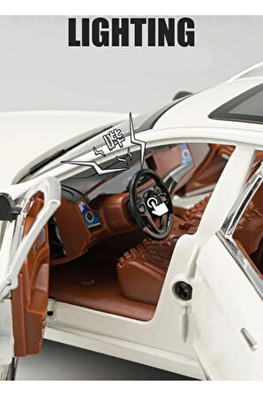 Audi A7 Araba 1:24 Diecast Metal Model Araba Koleksiyon Araba Sesli Işıklı 21 Cm Oyuncak Araba