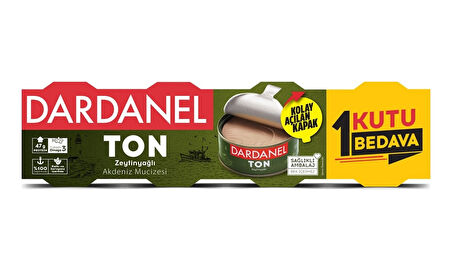 Dardanel Zeytinyağlı Ton Balığı 4 x 75 G