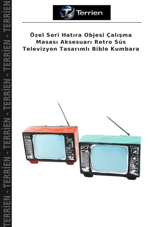 Özel Seri Hatıra Objesi Çalışma Masası Aksesuarı Retro Süs Televizyon Tasarımlı Biblo Kumbara