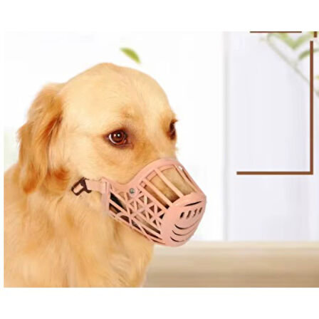 Köpek Koruma Ağızlığı 7'li Set Tüm Irklar İçin Ayarlanabilir Kayışlı Nefes Alabilir Tasarım Ağızlık