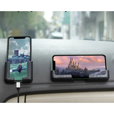 Araç Torpido Telefon Standı Yatay/Dikey Kullanım,Tüm Telefonlara Uyumlu,Masa Üstü Tablet Tutuc Stand