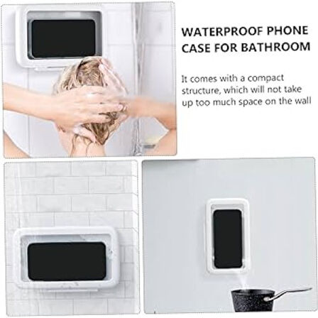 Su Geçirmez Duş Telefon Kabı Şeffaf, Banyo/Wellness İçin, Tüm Telefon Modellerine Uyumlu Duşta Video