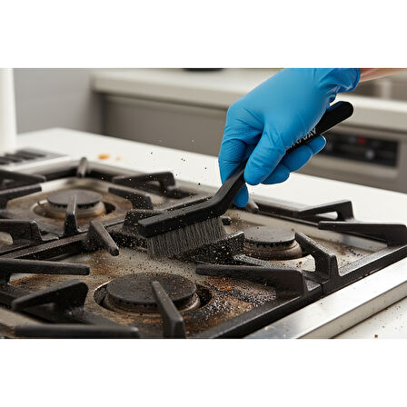 Tel Fırça Seti 3'lü  Bakır Çelik ve Sert Plastik Uçlu Kir Temizleyici