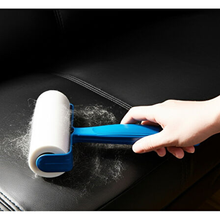 240 Yapraklı Tüy Toplama Rulosu 4 Yedekli Kıyafet Mobilya & Araç Temizlik