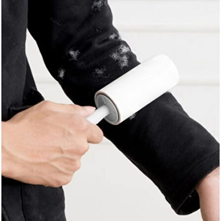 240 Yapraklı Tüy Toplama Rulosu 4 Yedekli Kıyafet Mobilya & Araç Temizlik