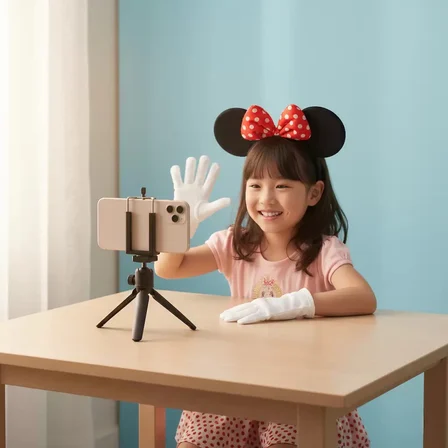 Runaway Minnie Temalı Taç ve Eldiven Parti Aksesuar Seti