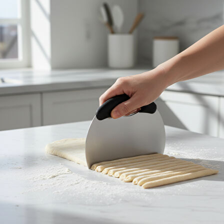 Runaway Paslanmaz Hamur Kesme Spatulası – Ölçülü Tasarım