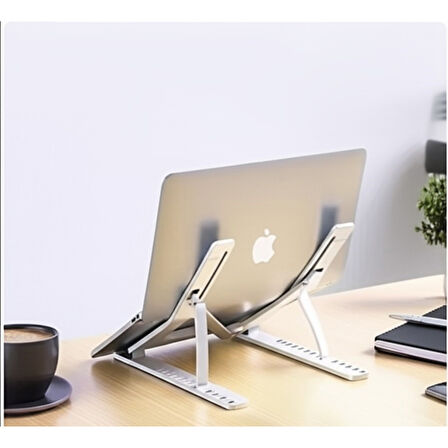 Alüminyum Laptop Standı Altlığı Ayarlanabilir Macbook Notebook Yükseltici Metal Bilgisayar Tutucu