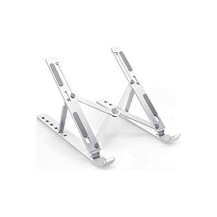 Alüminyum Laptop Standı Altlığı Ayarlanabilir Macbook Notebook Yükseltici Metal Bilgisayar Tutucu