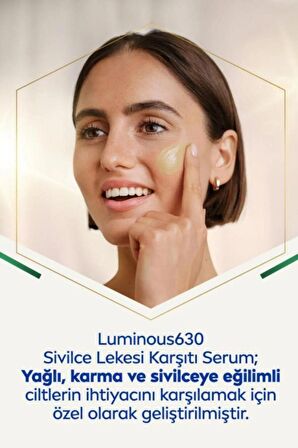 Nivea Luminous630 Sivilce Lekesi Karşıtı Serum 30ml ve DermaSkin Clear Yüz Temizleme Jeli150ml, Niasinamid