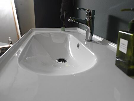 Cerastyle Turkuaz Arya Etajerli Lavabo 60*45 Cm