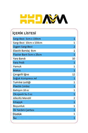 Ekonomik Deprem Çantası Afet ve Acil Durum İlk Yardım Seti