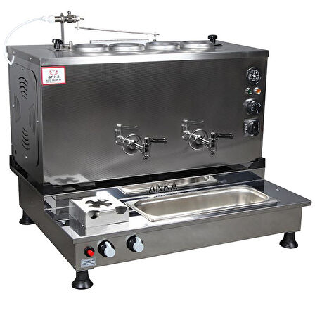  Anka Pro Plus Otomatik Çay Kazanı 4 Demlikli 40 Litre Inox Elektrikli Doğalgazlı