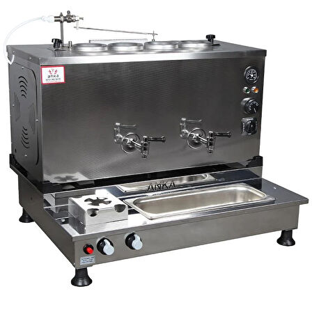  Anka Pro Plus Otomatik Çay Kazanı 4 Demlikli 40 Litre Inox Elektrikli Tüplü