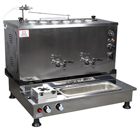  Anka Pro Plus Otomatik Çay Kazanı 6 Demlikli 60 Litre Inox Elektrikli Doğalgazlı