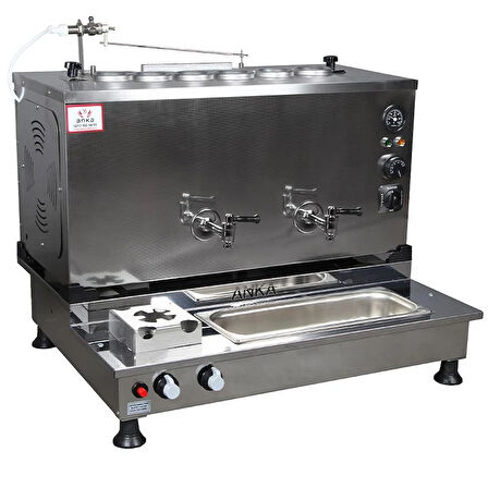  Anka Pro Plus Otomatik Çay Kazanı 6 Demlikli 60 Litre Inox Elektrikli Tüplü