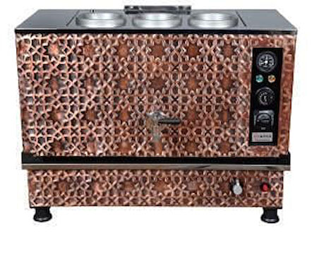 Anka Bakır Pro Kompakt Full Otomatik Çay Makinası 3 Demlikli 30 Litre Elektrikli Tüplü