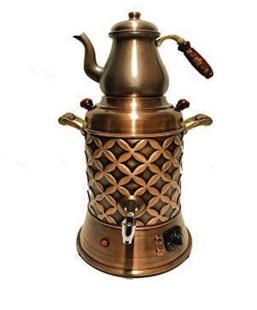 Anka Elektrikli 1 Demlikli Bakır semaver