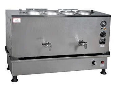 Anka Inoks Pro Kompakt Full Otomatik Çay Makinası Paslanmaz 4 Demlikli 40 Litre Elektrikli Tüplü