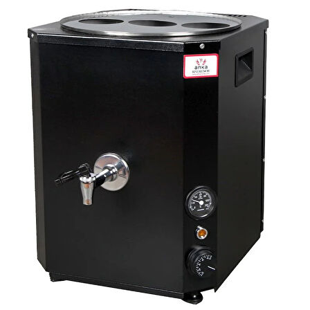 Anka Yeni Nesil Çay Makinası 3 Demlikli 35 Litre Siyah