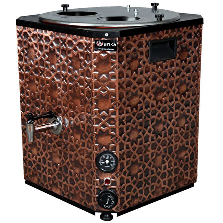 Anka Yeni Nesil Çay Makinesi 2 Demlikli 25 Litre Bakır