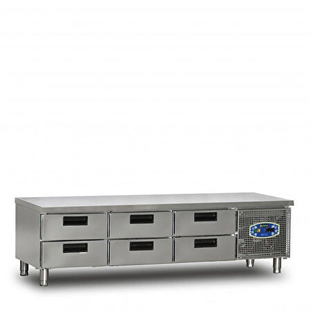 Dampak CİHAZ Altı 6 Çekmeceli Buzdolabı 214 Litre 200 x 60 x 60 (cm)